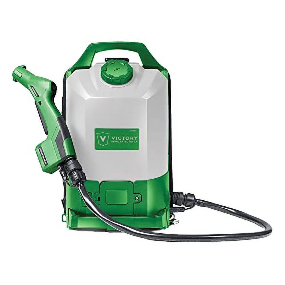Victory Innovations Cordless Electrostatic Backpack Sprayer Machine for disinfectants, sanitizer, Cleaning,Green,VP300ES