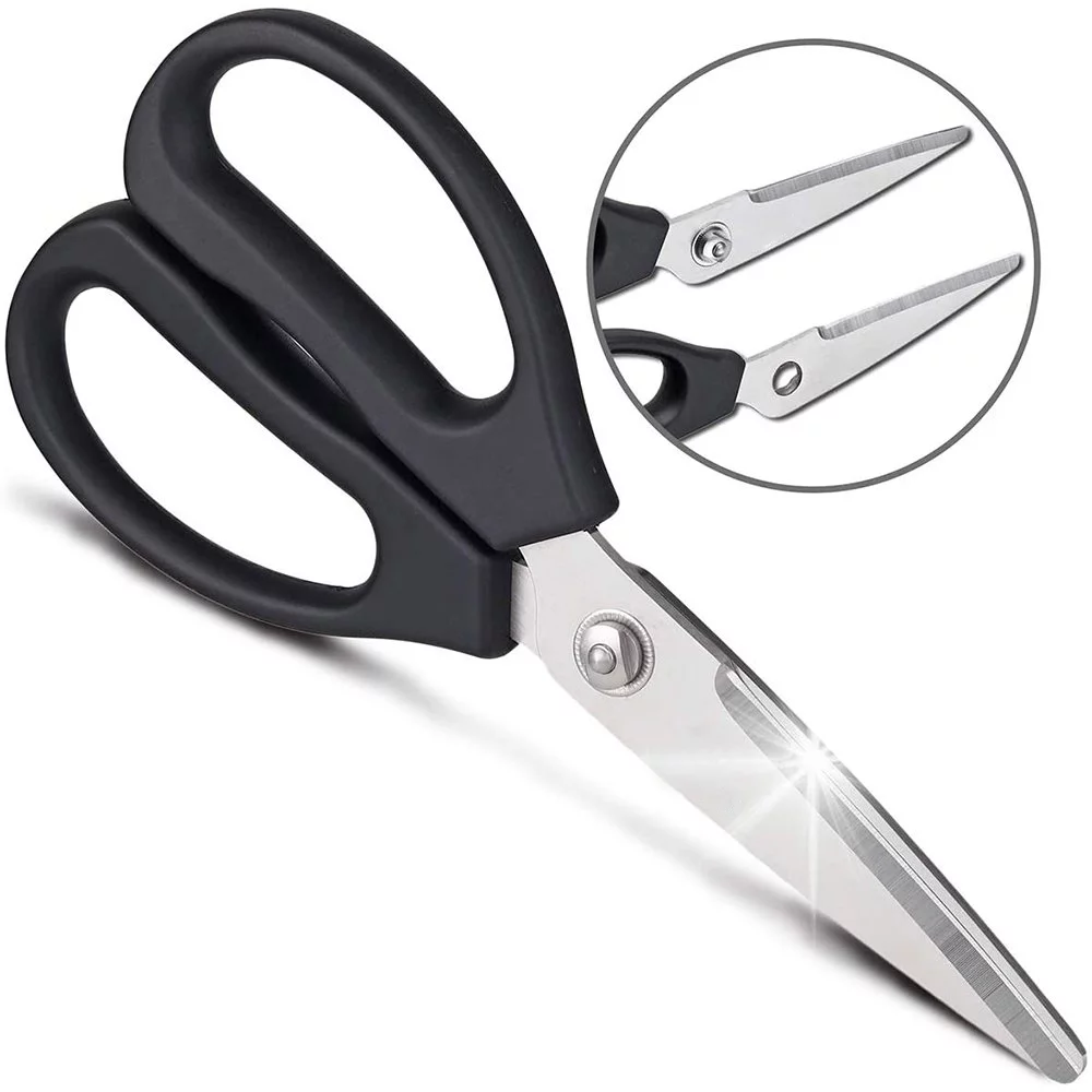 Kitchen Scissors, Come Apart Kitchen Shears for Food, All Purpose Heavy Duty Scissor, Stainless Steel Cooking Scissors for Meat, Crab, Chicken and Vegetable (8