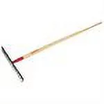 The AMES Companies, Inc. Level Rake for Gravel, 16 in W, Forged Steel, 14 Tine, 66 in American Hardwood Handle - 1 EA (760-63121)