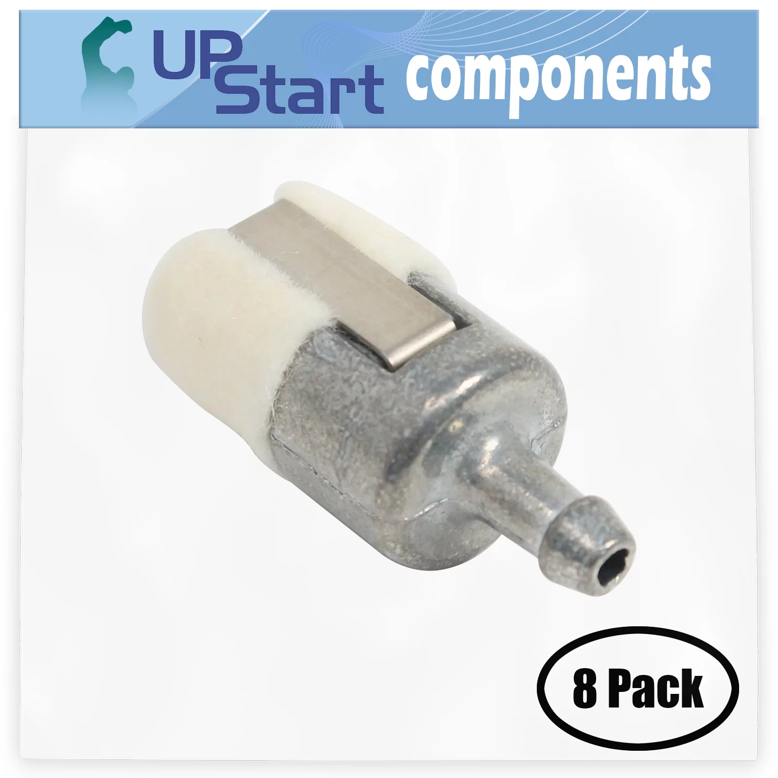 8-Pack 125-527 Fuel Filter Replacement for Echo PB-6000 (Type 1) Backpack Blower - Compatible with A369000460 Fuel Filter