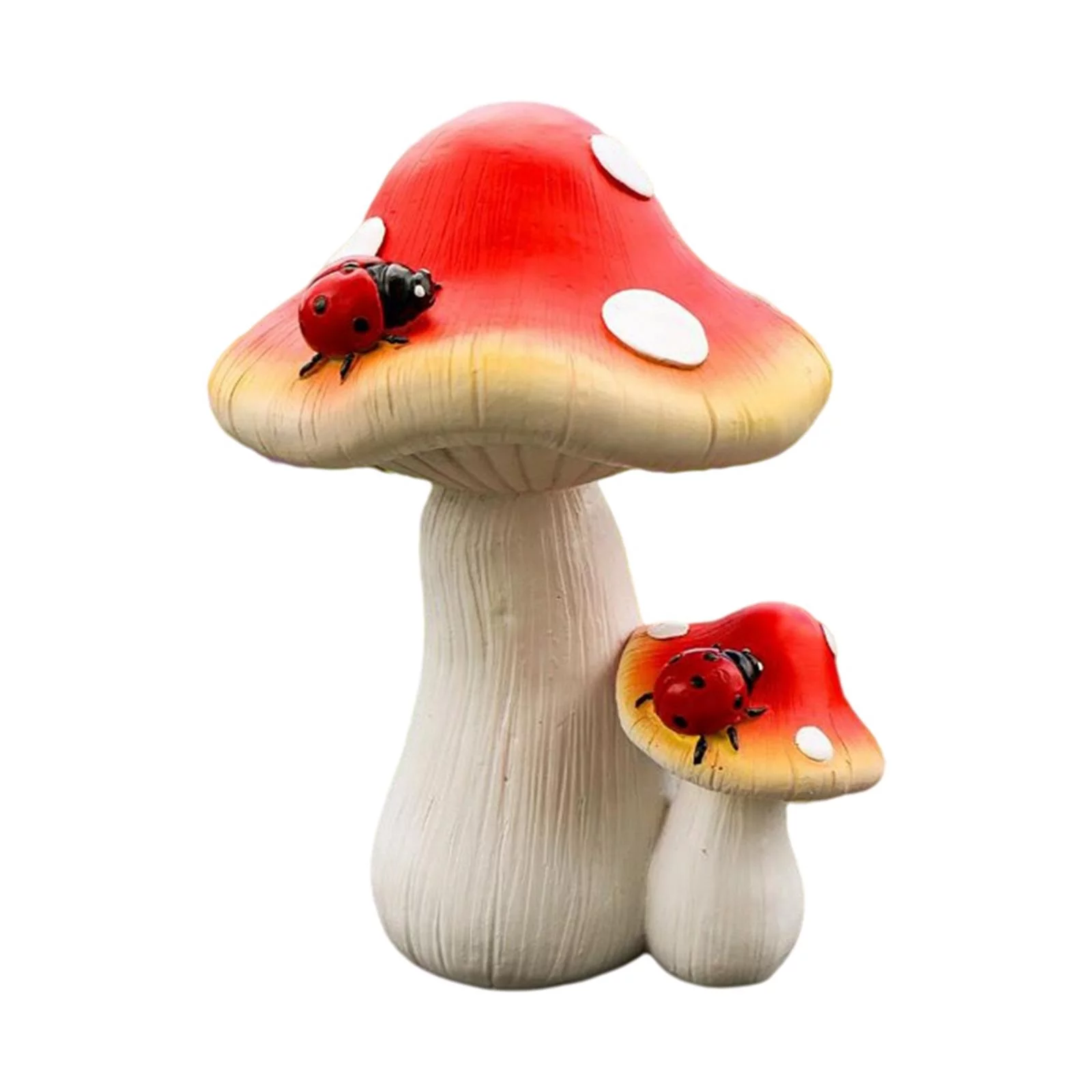 Mushrooms Decor Fairy Garden Accessories - Outdoor Garden Decor Mushrooms Ornament for Garden Decoration Gnome's Favorite Mushrooms Statues
