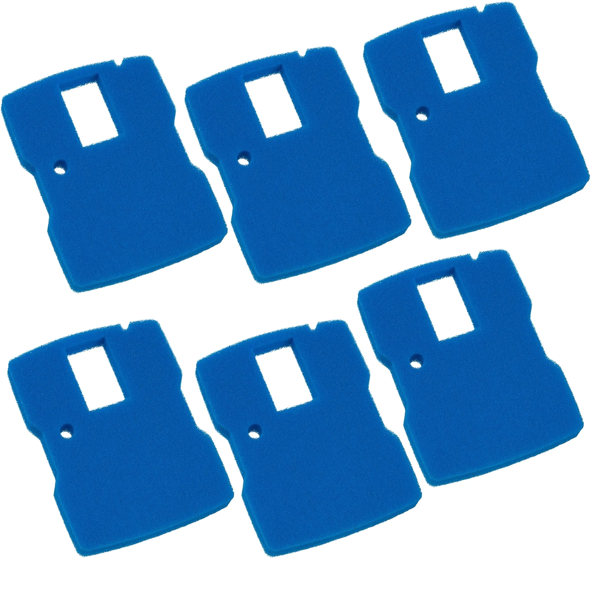 Qzbhct 6 Pack Blue Sponge Filter Replacement for All in One Pond Pump Filter CUF-5000 CUF-6000 660GPH Filter Pad
