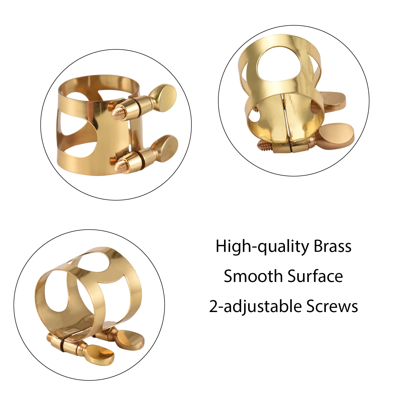 Clamping stirrup,Alto Sax Adjustable Screw Alto Dsfen Huiop Alto Alto Clamp Huiop Alto Buzhi Rusuo Sax Moutiece Clip