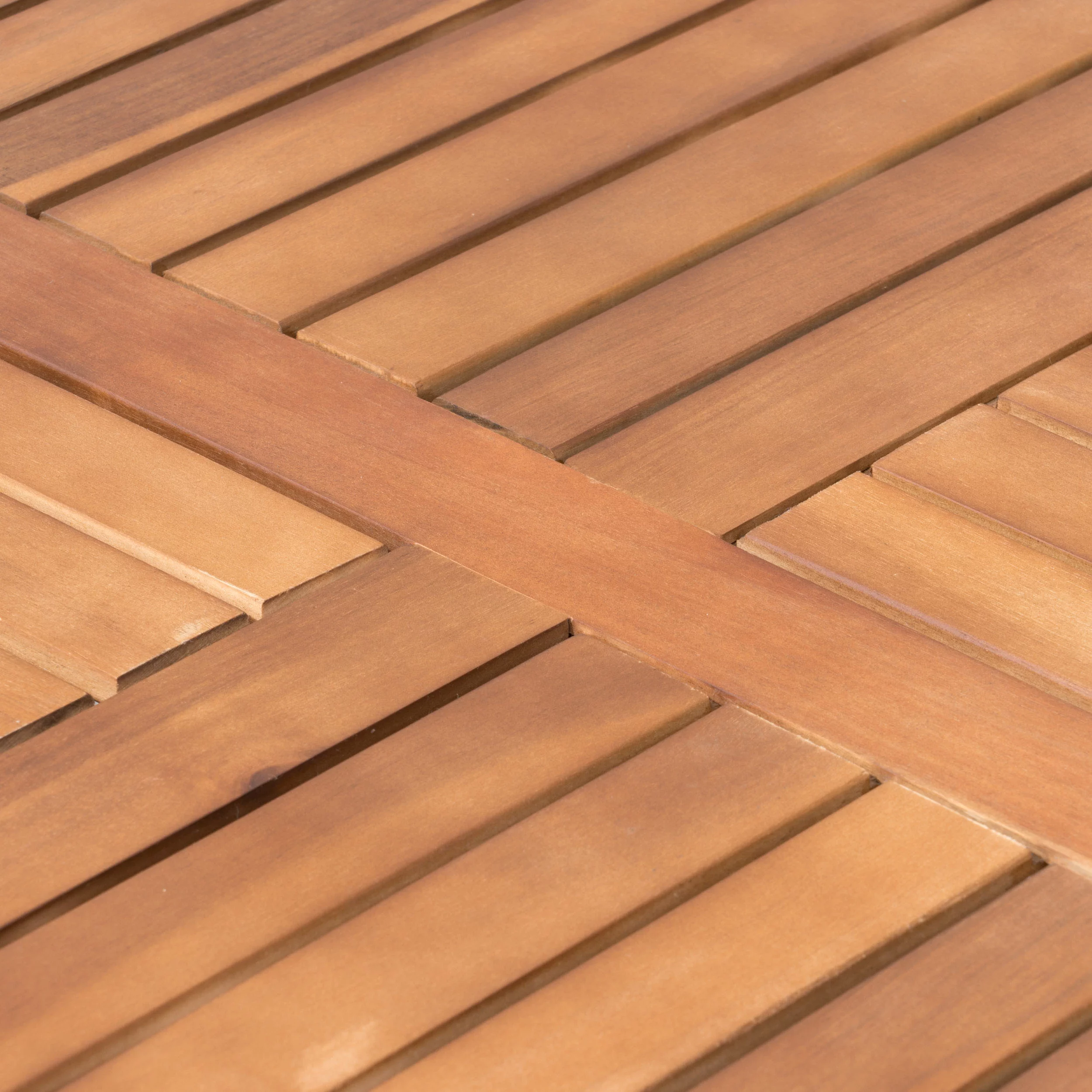 Noble House Monterey 7 Piece Wood Top Patio Dining Set in Teak