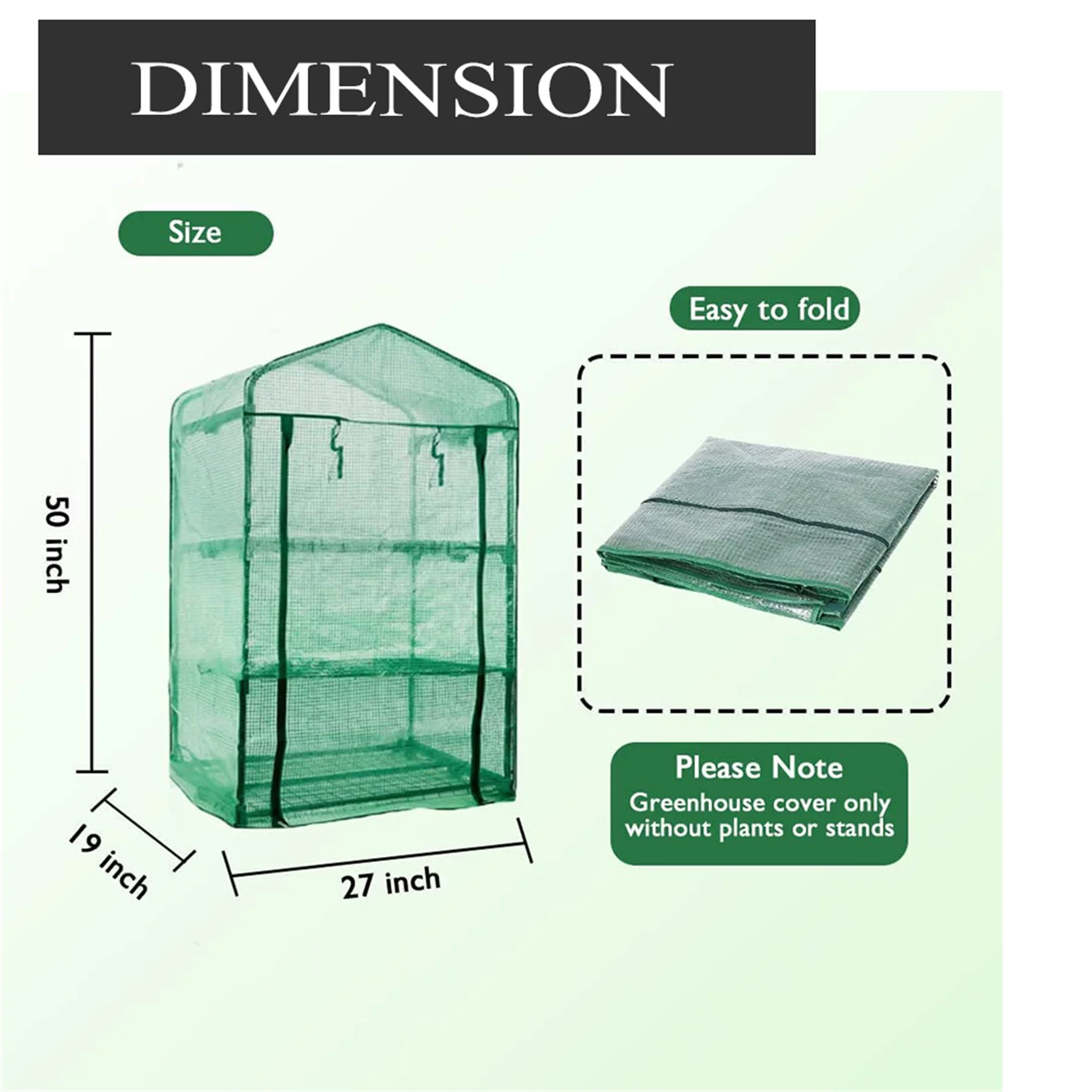 Winter Plant Greenhouse Replacement Cover