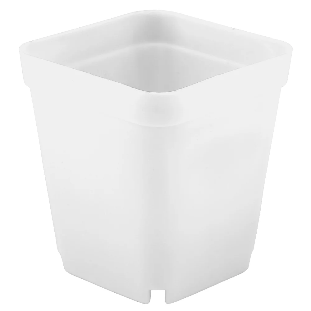 Viccilley 2.75 Inch Square Nursery Pot Plastic Plant Seedling Pots Flower Pots Nursery Transplanting Planter Container for Room, Garden Office and Balcony Decor, Pack of 20(White)
