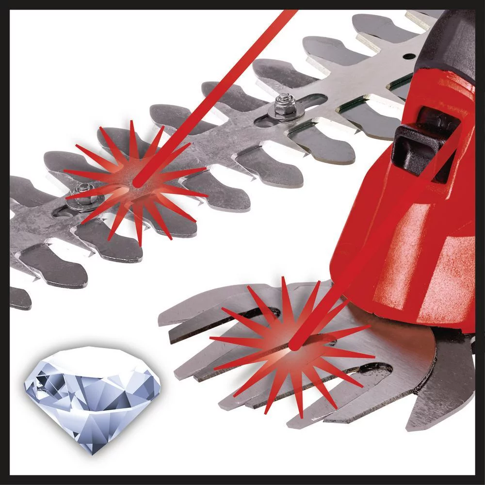 Einhell GE-CG 18 Li 18-Volt Power X-Change Cordless Grass and Bush Shear Kit, 1200 SPM, with 2.0-Ah Battery and Fast Charger