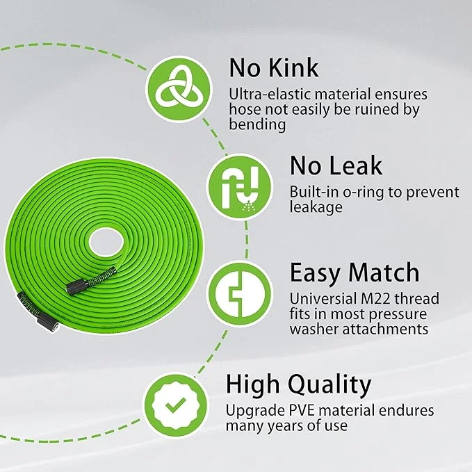 PWACCS Pressure Washer Hose 50 FT x 1/4