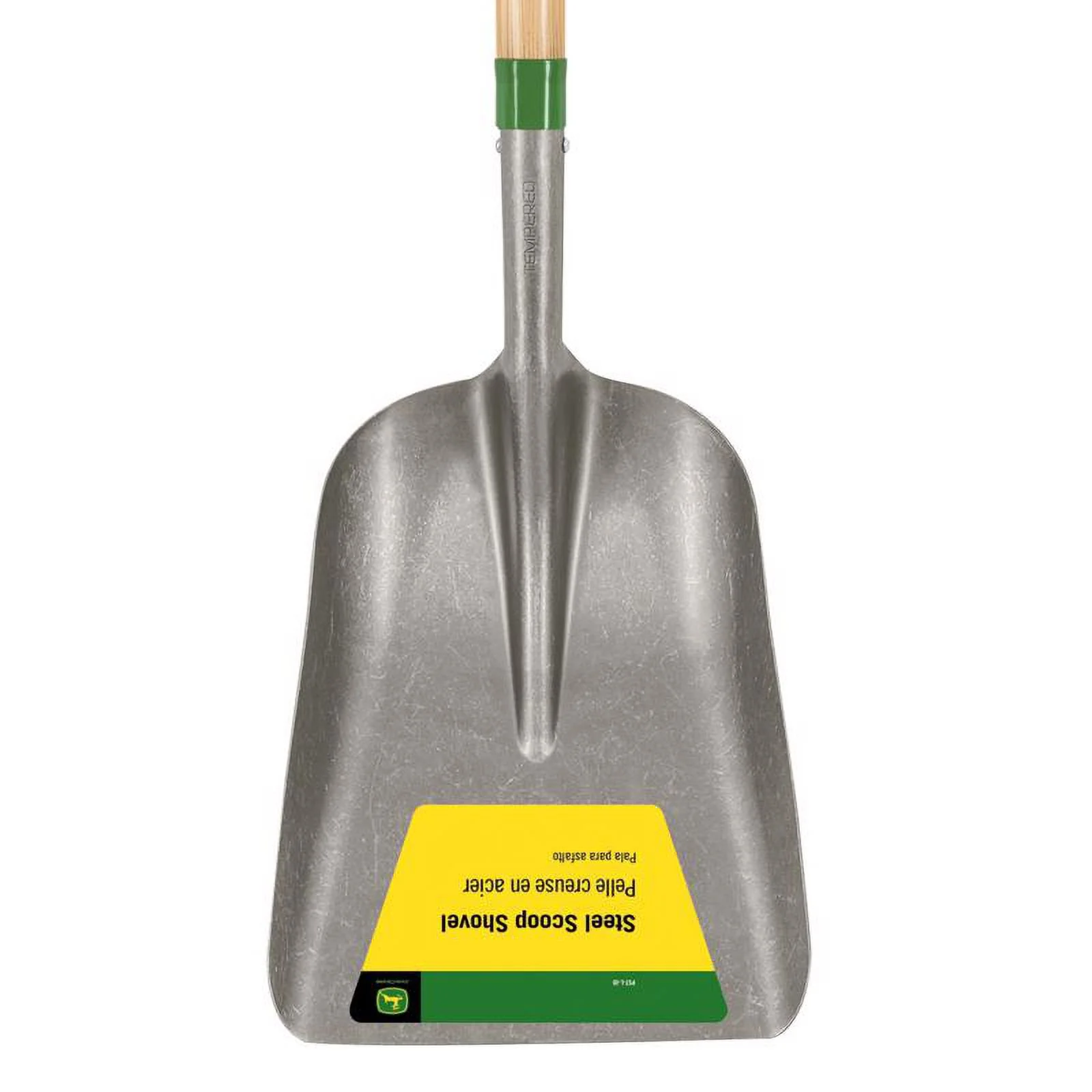 John Deere 7027109 47.5 in. Steel Scoop General Purpose Shovel Wood Handle, Multi Color