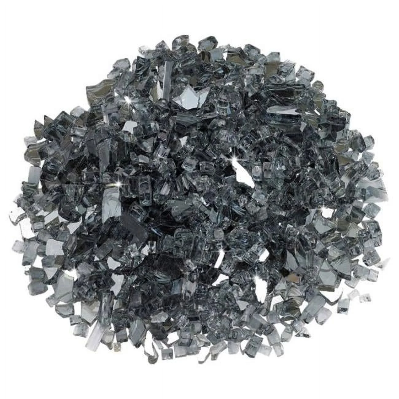 American Fire Glass  0.25 in. Gray Reflective Fire Glass - 10 lbs