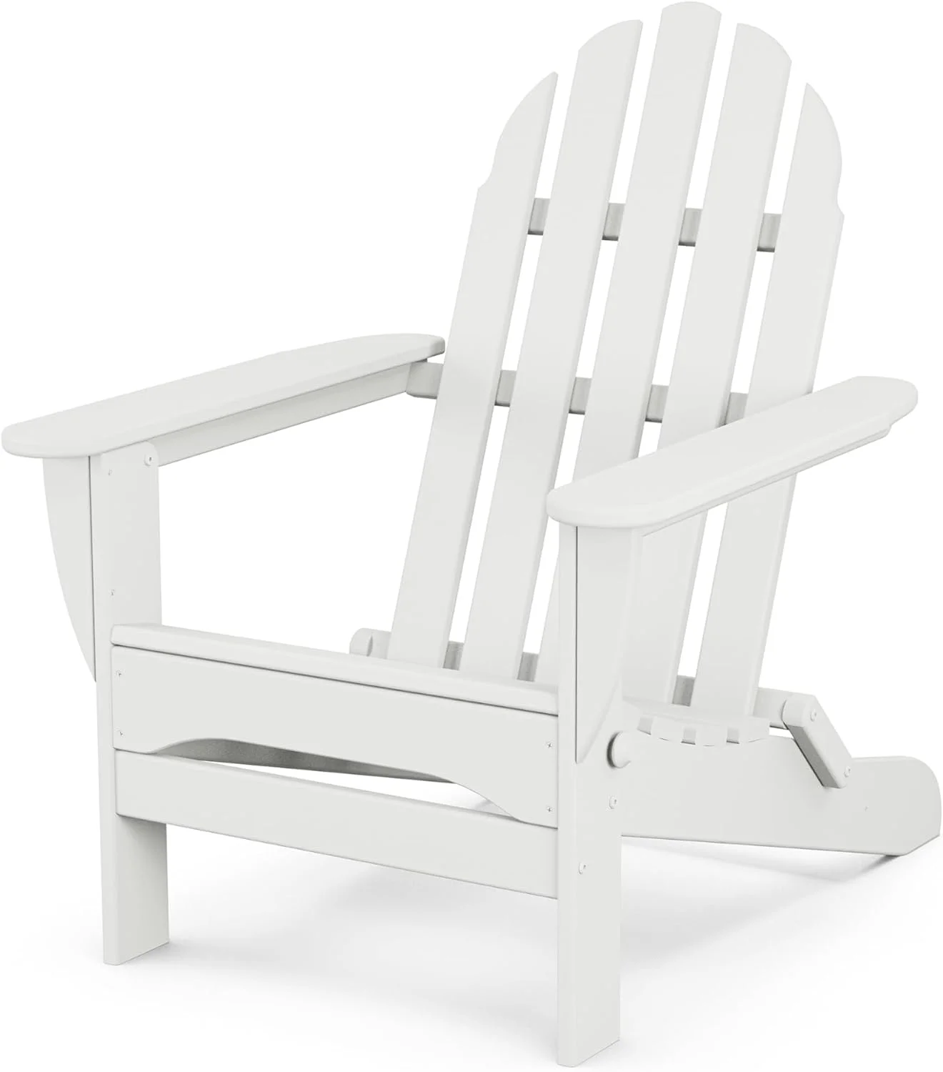 MINGFENG AD5030WH Classic Folding Adirondack Chair, White 35.7 x 29 x 35.7 inches