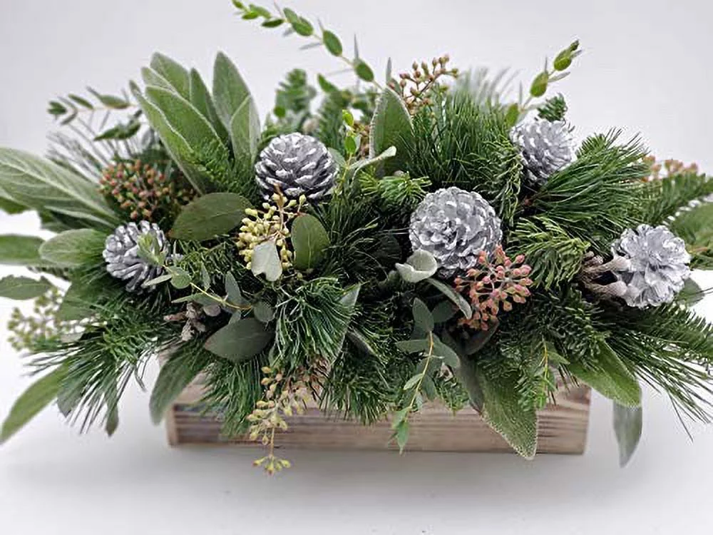 Wood Planter Box Set, Rustic Whitewash, Plastic Liner, 12x4 Inch (Set of 4)