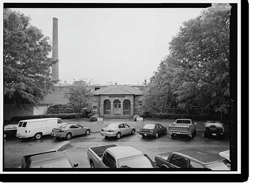Historic Framed Print, Elm City Cotton Mill, 1000 Elm Street, La Grange, Troup County, GA - 4, 17-7/8