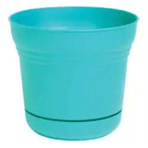 Bloem SP1026 Saturn Bell Style Planter Teal Matte Finish