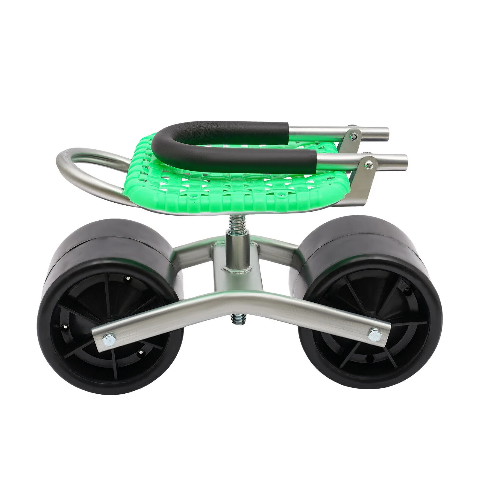 Height Adjust 360° Rotates Gardening Seats w/2 Rolling Wheels Stool Kneeling Pad