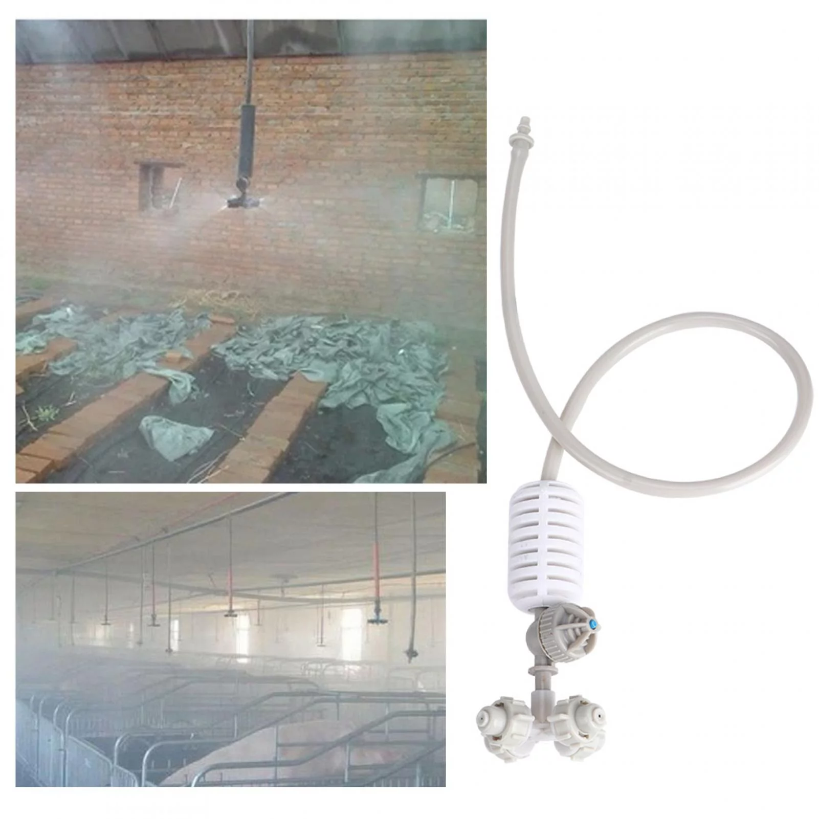 Irrigation Sprinkler Hanging Spray Nozzle 4-Head Mist Sprinkler Sprayer Garden Irrigation Tools