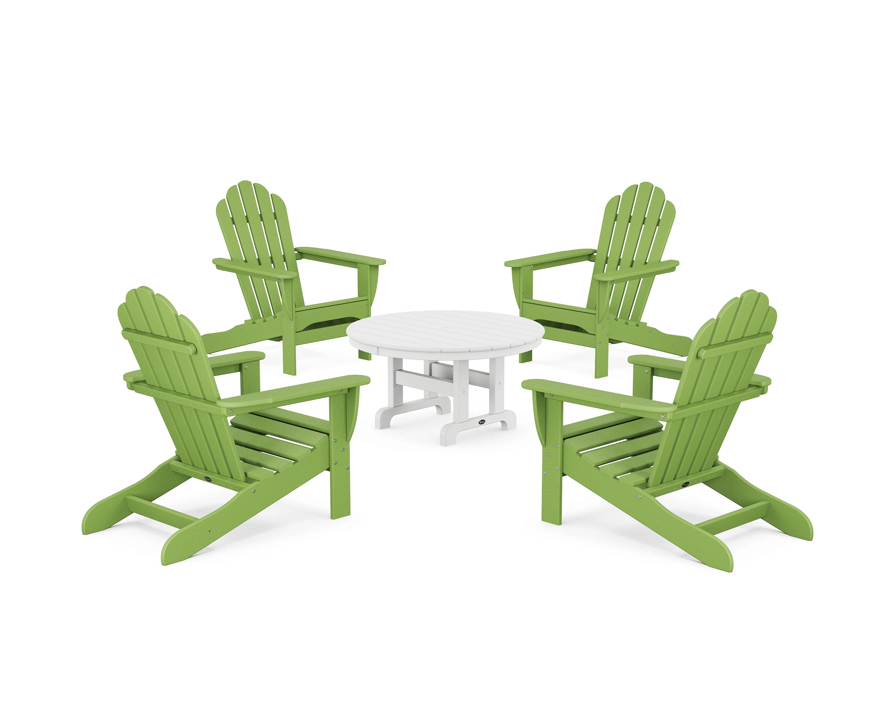 Trex® Outdoor Furniture™ 5-Piece Monterey Bay Adirondack Chair Conversation Group in Lime