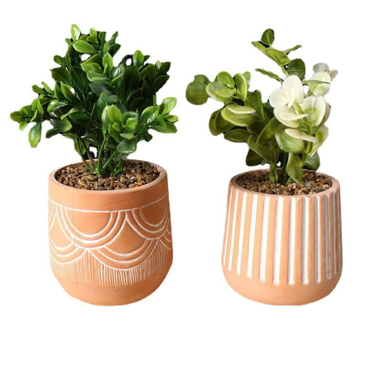 LivNxt Red Terracotta Succulent Planter - Breathable Pottery for Indoor Gardening