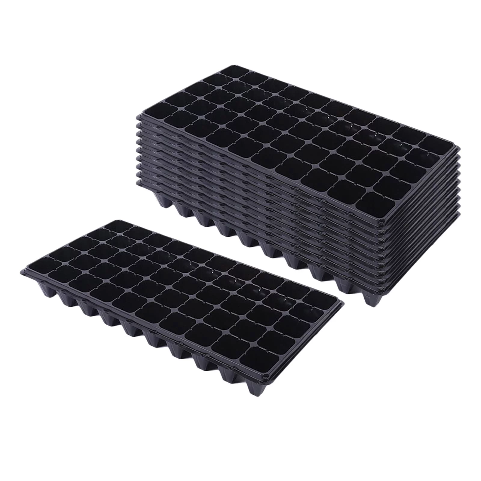 10 Pieces Seedling Trays, Seedling Starter Trays,Pet ,Microgreens Trays ,Durable Growing Trays with Holes, Propagation Tray 100g