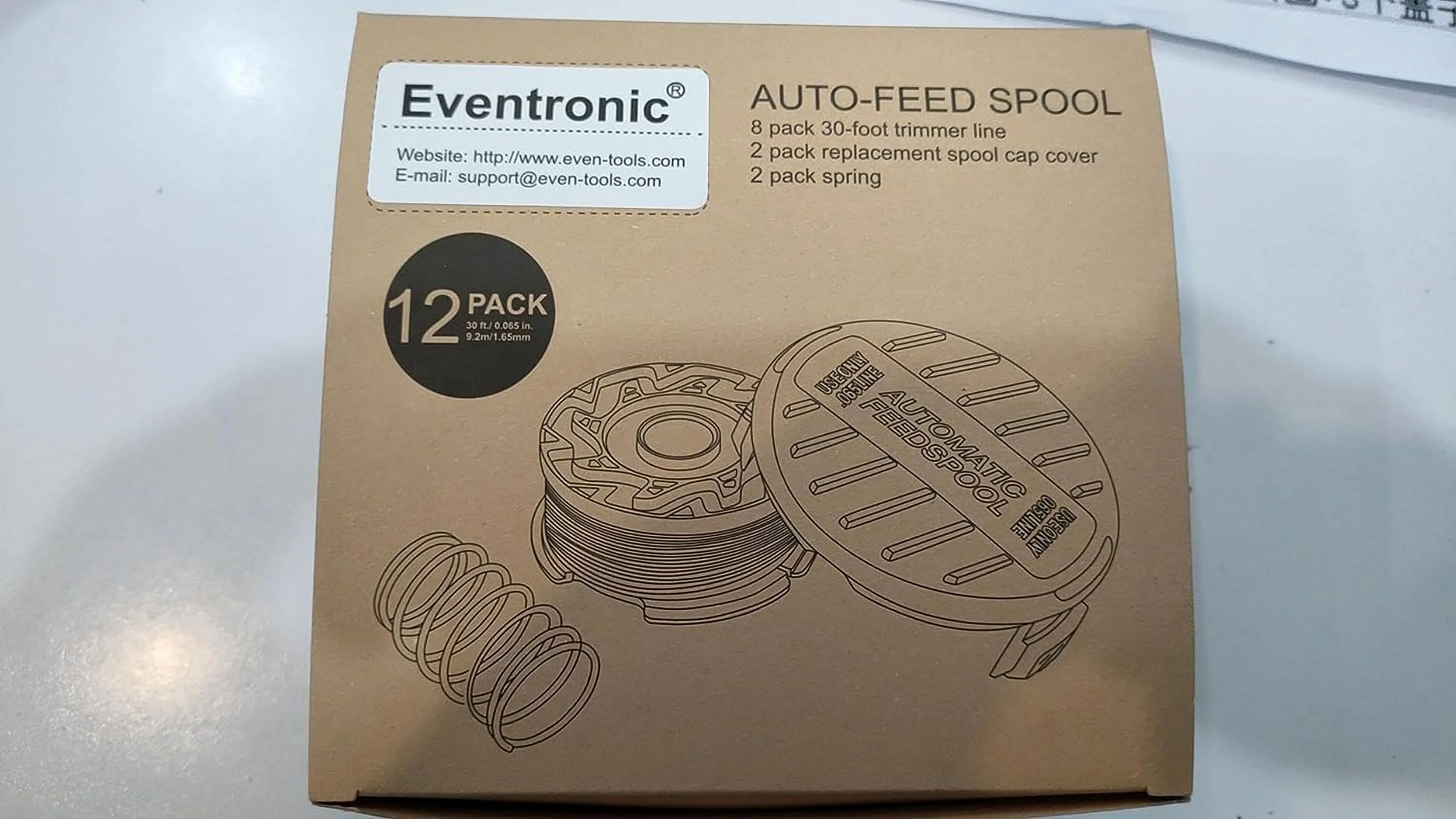 Eventronic Line String Trimmer Replacement Spool, 30ft 0.065