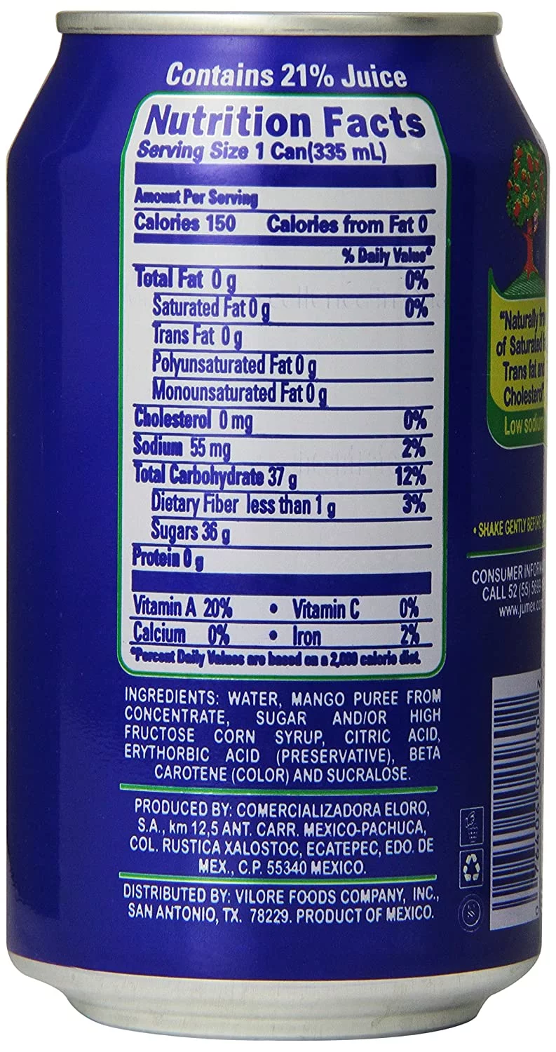 Jumex Nectar Juice, Mango, 11.30 Ounce Can, Quantity of 24