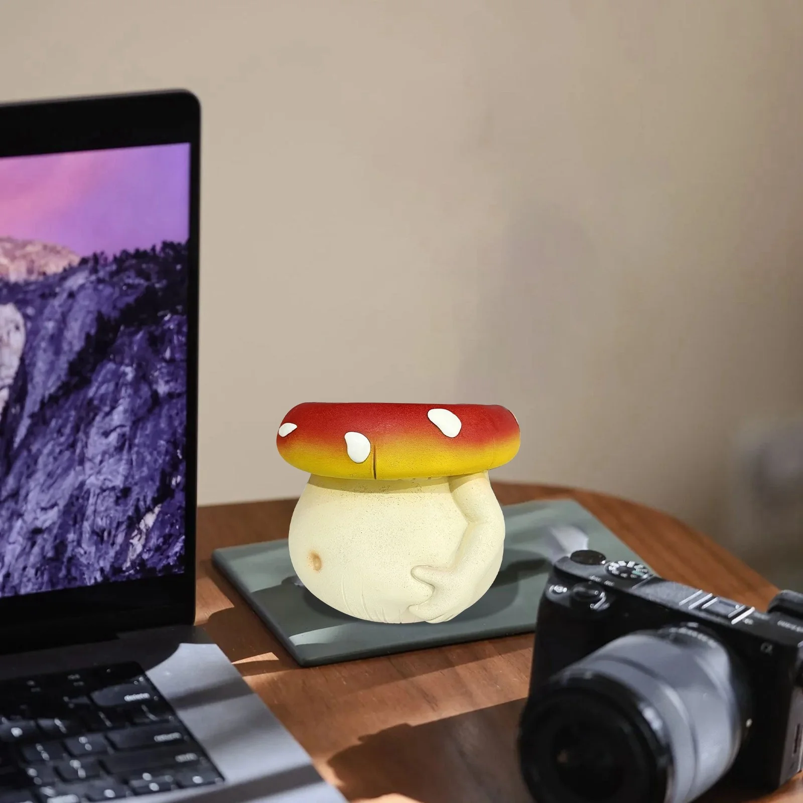 Cute Belly Coffee Cup Flower Pot Colorful Succulent Flower Pot Pen Holder Storage Pot Resin Ornament Utility Tool