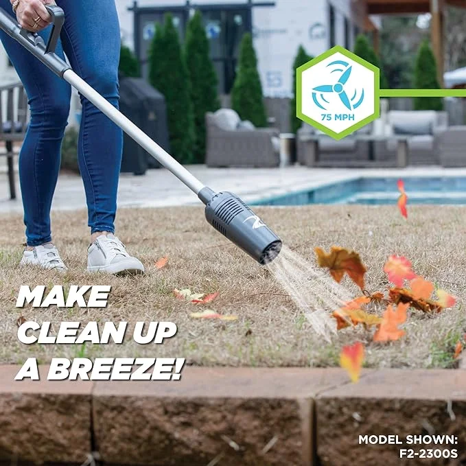 ZoomBroom Lightweight Cordless Stick Blower for Outdoor Living Areas