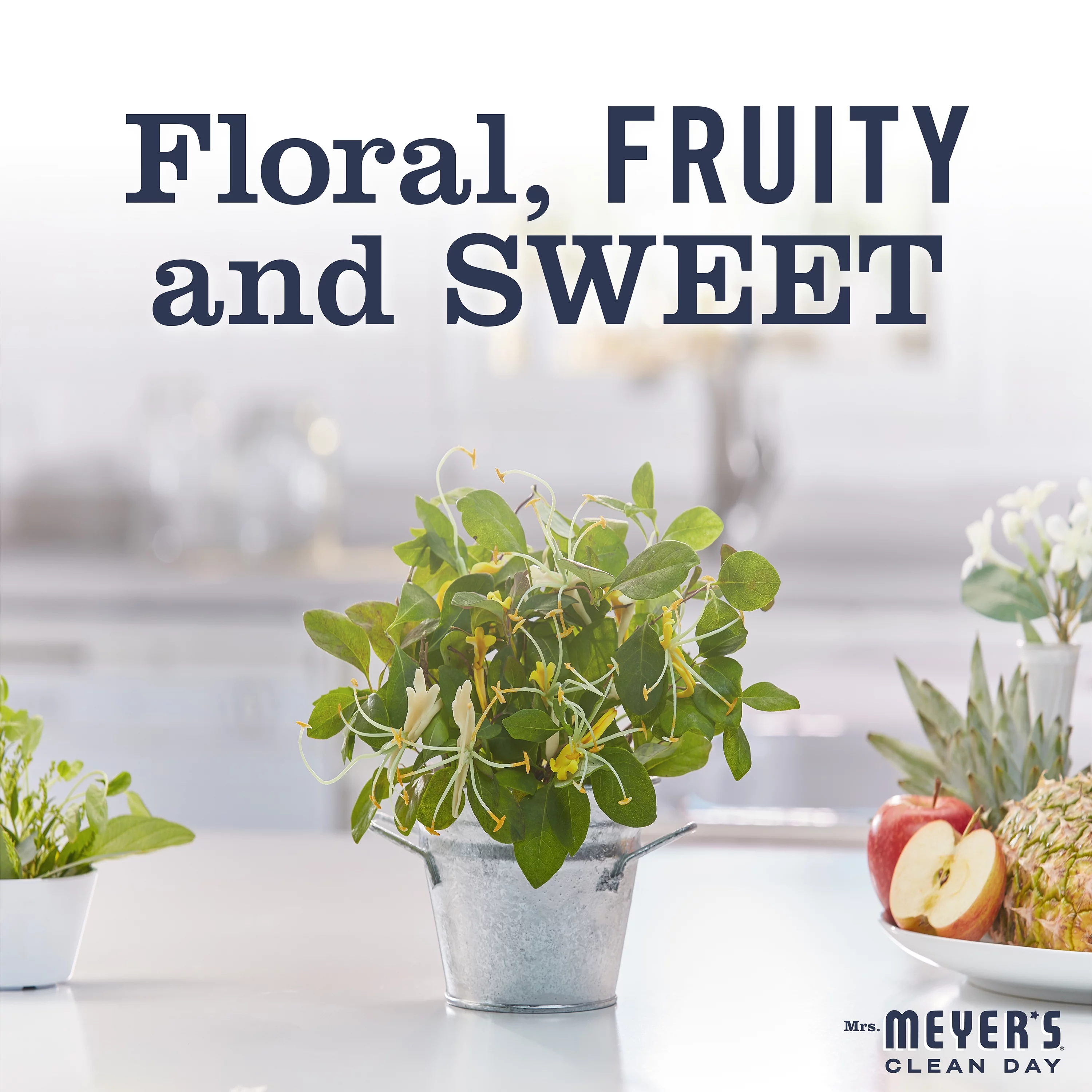 Mrs. Meyer's Liquid Dish Soap Refill, Honeysuckle , 48 OZ