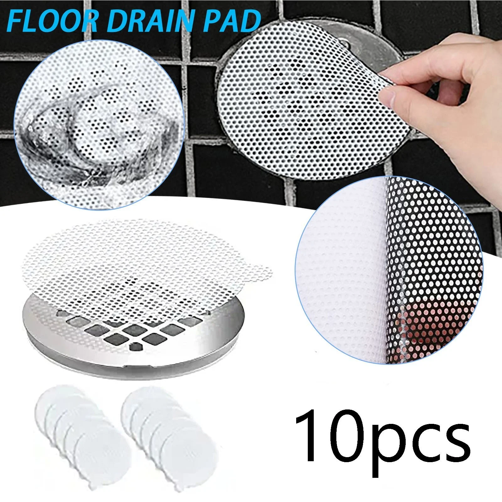 iju7gthy shower head holder black 4th of july Hair Shower Hair 10PCS，Disposable Mesh Catcher Catcher Stickers