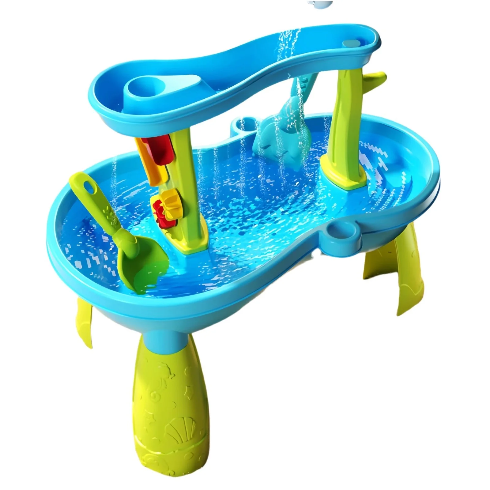 XIANXIAN Children's Water Table Set Bath Toy for Baby Indoor Beach Outdoor Water Play Multi Scenario Use Outdoor Toys Sand and Water Table for Age 3+ Boys Girls