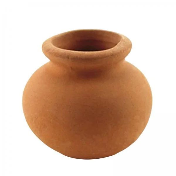shamjina 6xMiniature House Miniature Tiny Clay Pots Without Plants for Bonsai Tree