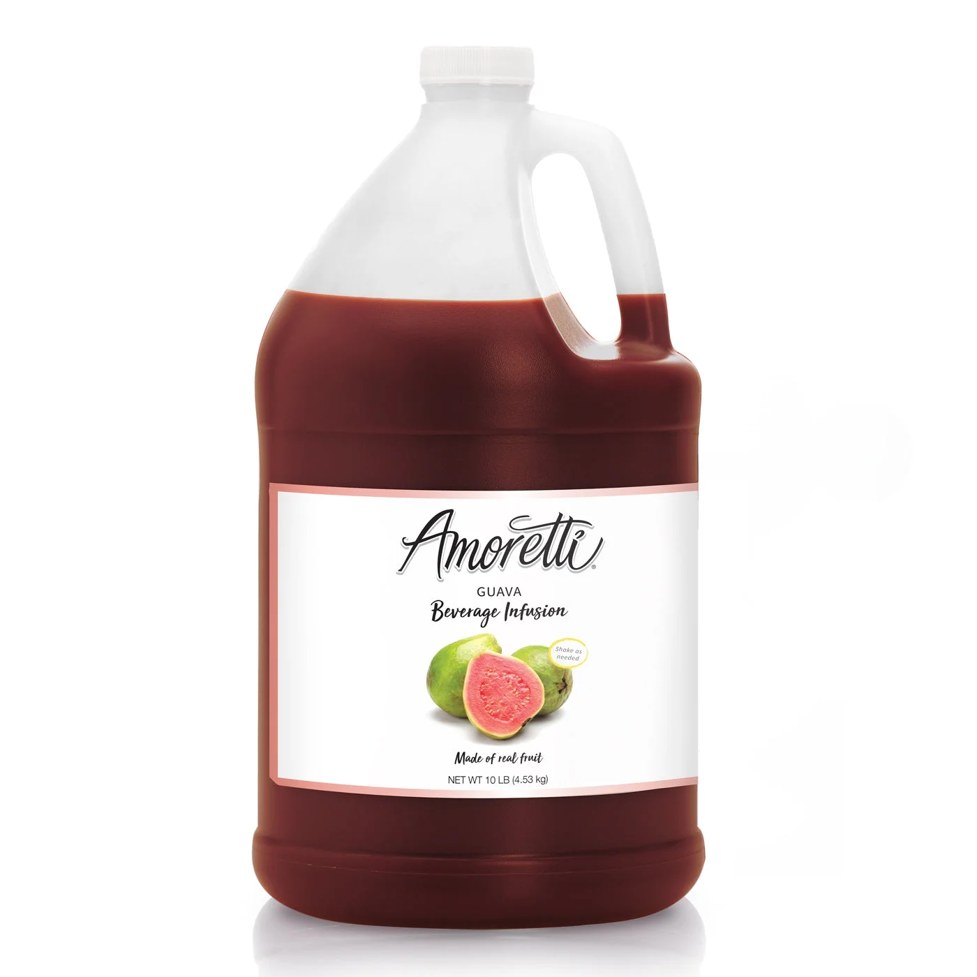 Amoretti - Guava Beverage Infusion - Drink Mix & Water Enhancer with Pump for Flavoring Cocktails, Waters, Teas, and other Beverages, 94 Servings Per Bottle (750 ml), Preservative Free