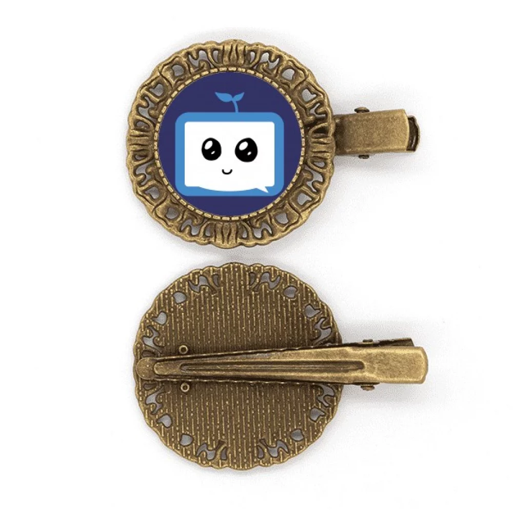 Saplings Sle Small TV Face Original Hairpin Headdress Brooch Hair Clip Barrette