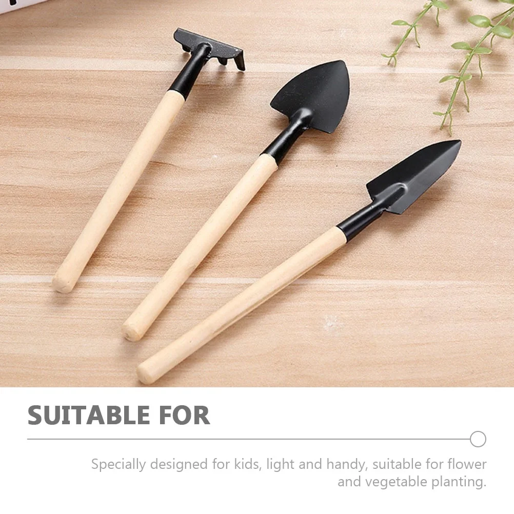 2 Sets Miniature Kit Garden Shovel Newborn Baby Shovels for Gardening Planting Toolkit Child