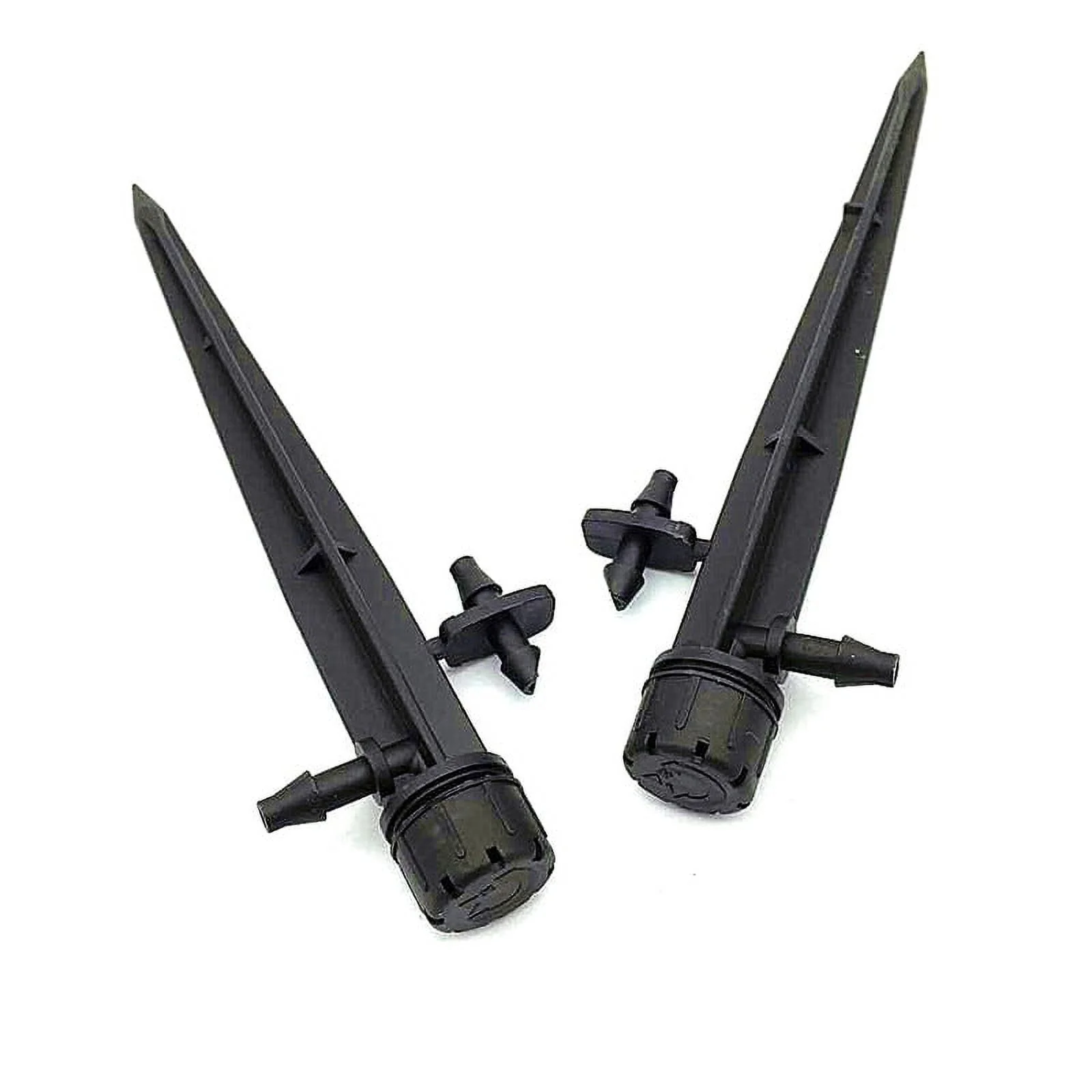 100 Pcs  Degree 8 Holes Sprinklers Garden Greenhouse Adjustable Irrigation Nozzle 13cm Ground Plug-in For 4/7mm Hose PE Pipe