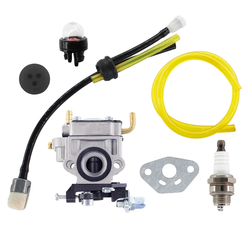 Carburetor Fuel Line Gasket Kit For Poulan Pro PRB26 Leaf Blower 967672801 Spark Plug Grommet Carb