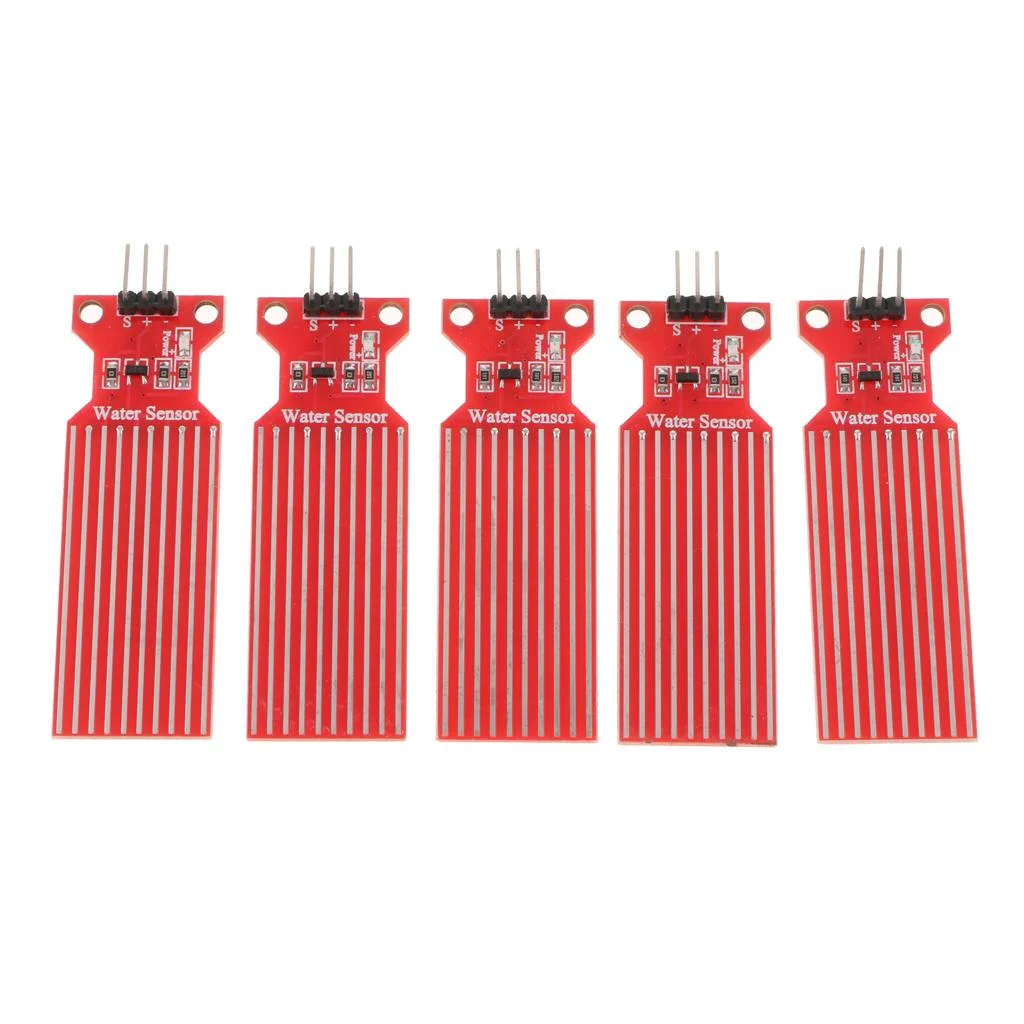 BAOSITY 5x5 Pieces Rain Water Sensor Liquid Level Sensor Module Detection for