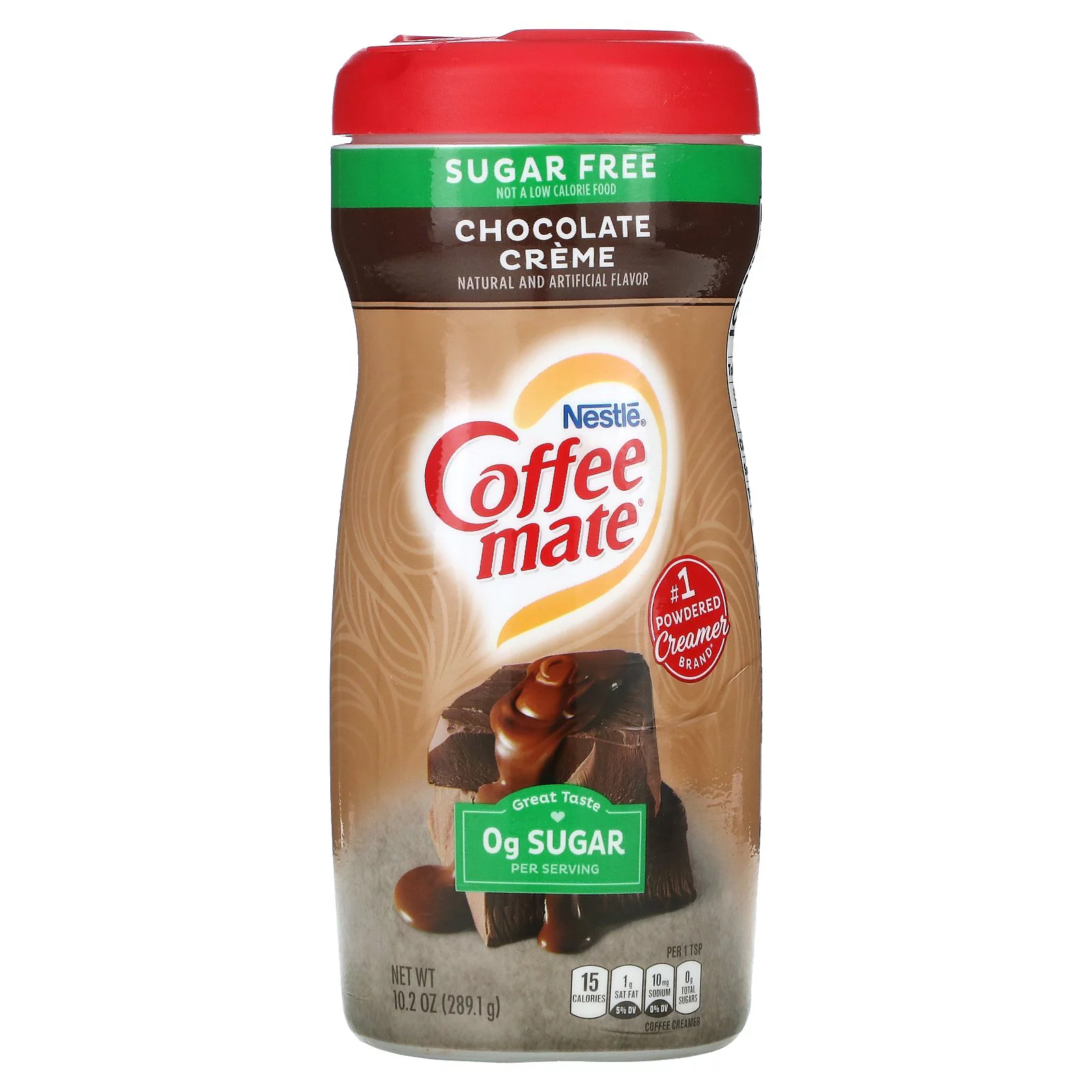 Coffee Mate, Powder Coffee Creamer, Sugar Free, Chocolate Creme, 10.2 oz Pack of 4