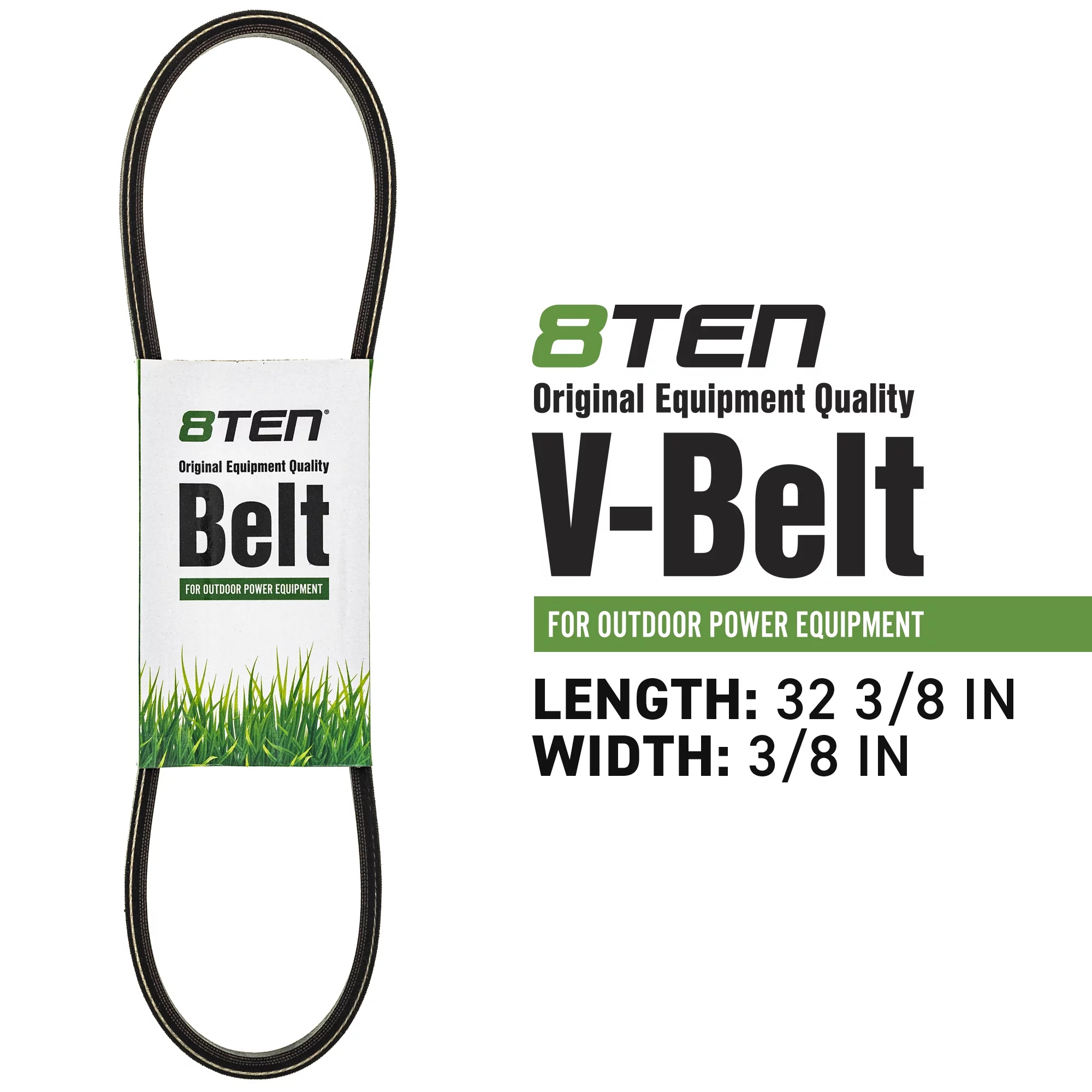 8TEN Raw Edge Drive Belt for Husqvarna 532196853 AYP 196853 810-CBL2413T