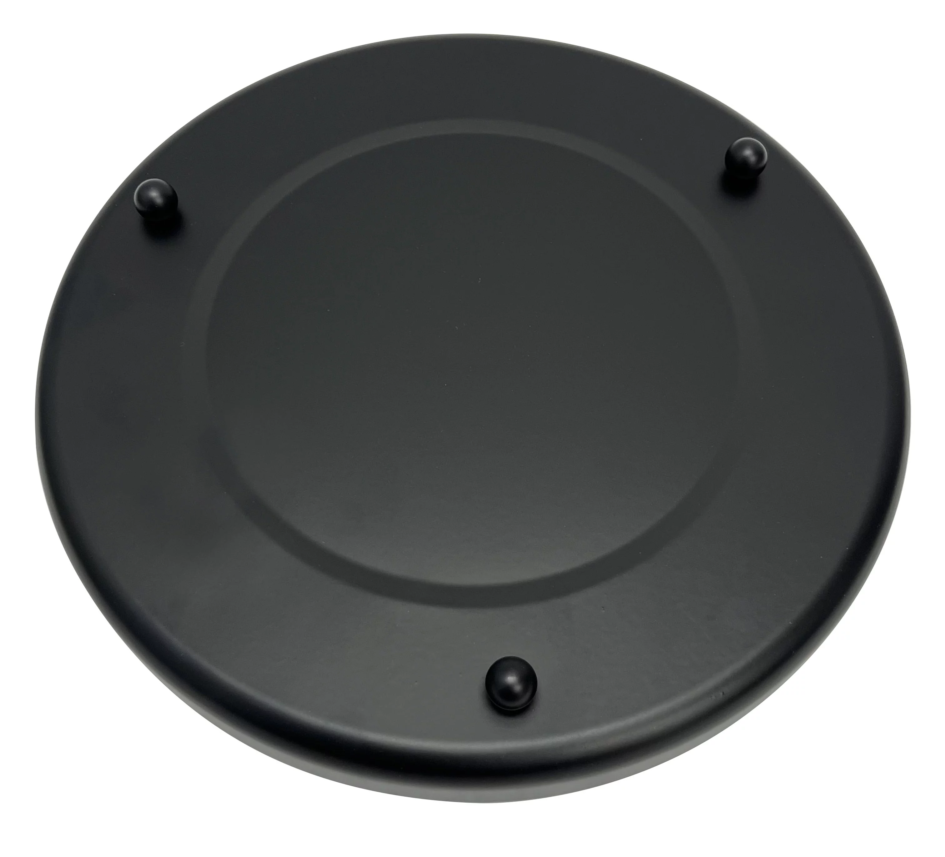 Better Homes & Garden Metal Black Saucer 10in