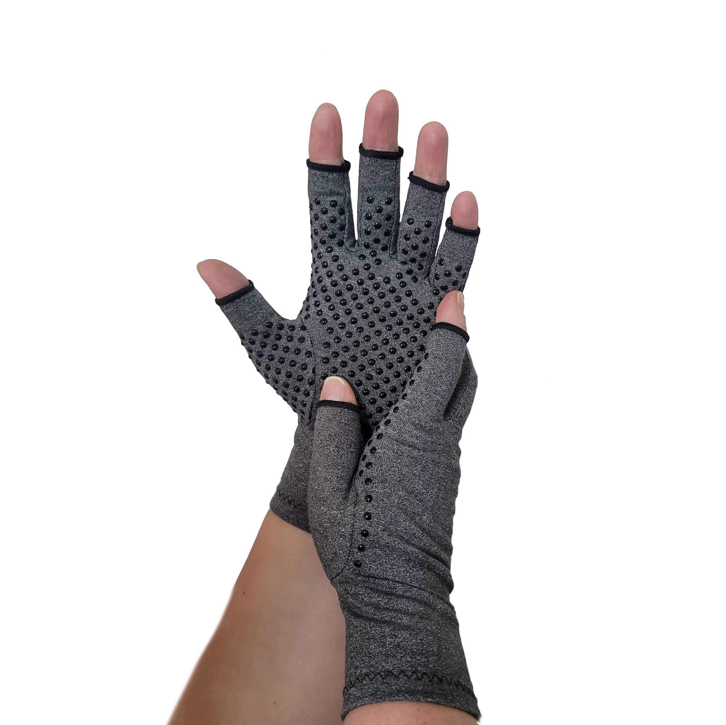 Handy Solutions Fingerless Compression Gloves for Arthritis - Size Large