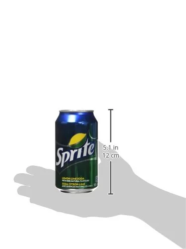 Sprite Lemon Lime Soda, 355mL/12oz., Cans, 12 Pack