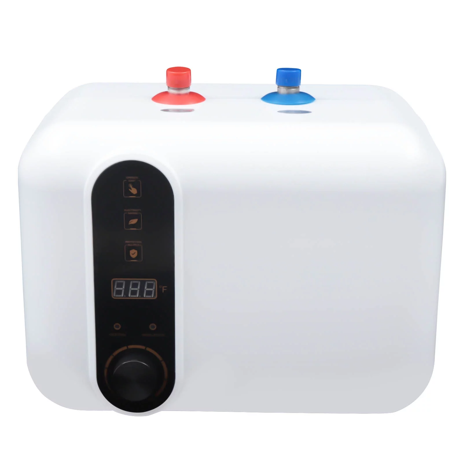 Aiqidi 2.6Gal 1500W Electric Instant Water Heater IPX4 Waterproof RV Kitchen Shower Compact Tank Hot Water Boiler 72℃