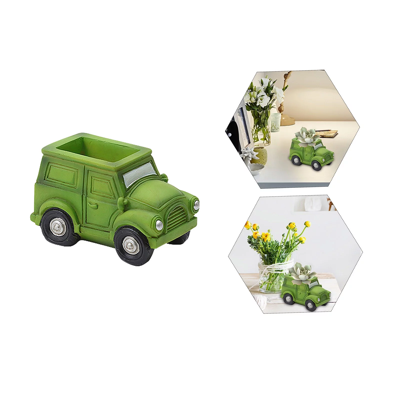 Home Furnishing Creative Succulent Cartoon Car Flower Pot Garden Decoration Utility Tool