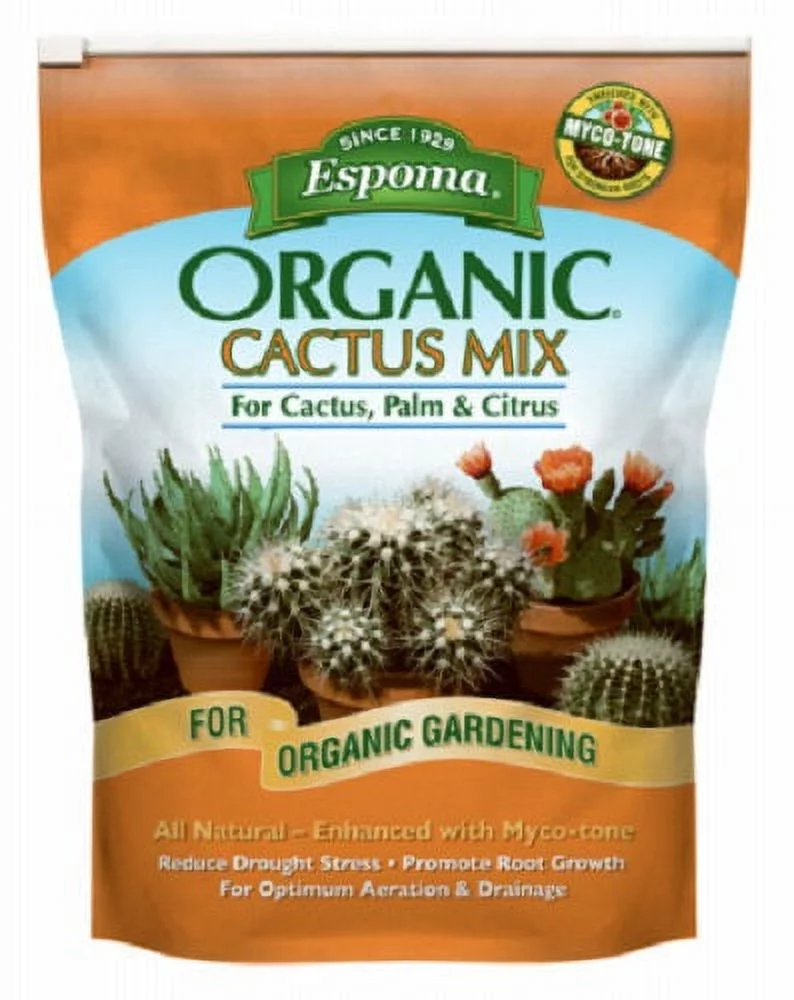Espoma CA4 4 Quart Bag Of Organic Cactus, Palm, & Citrus Succulent Potting Mix - Quantity of 12