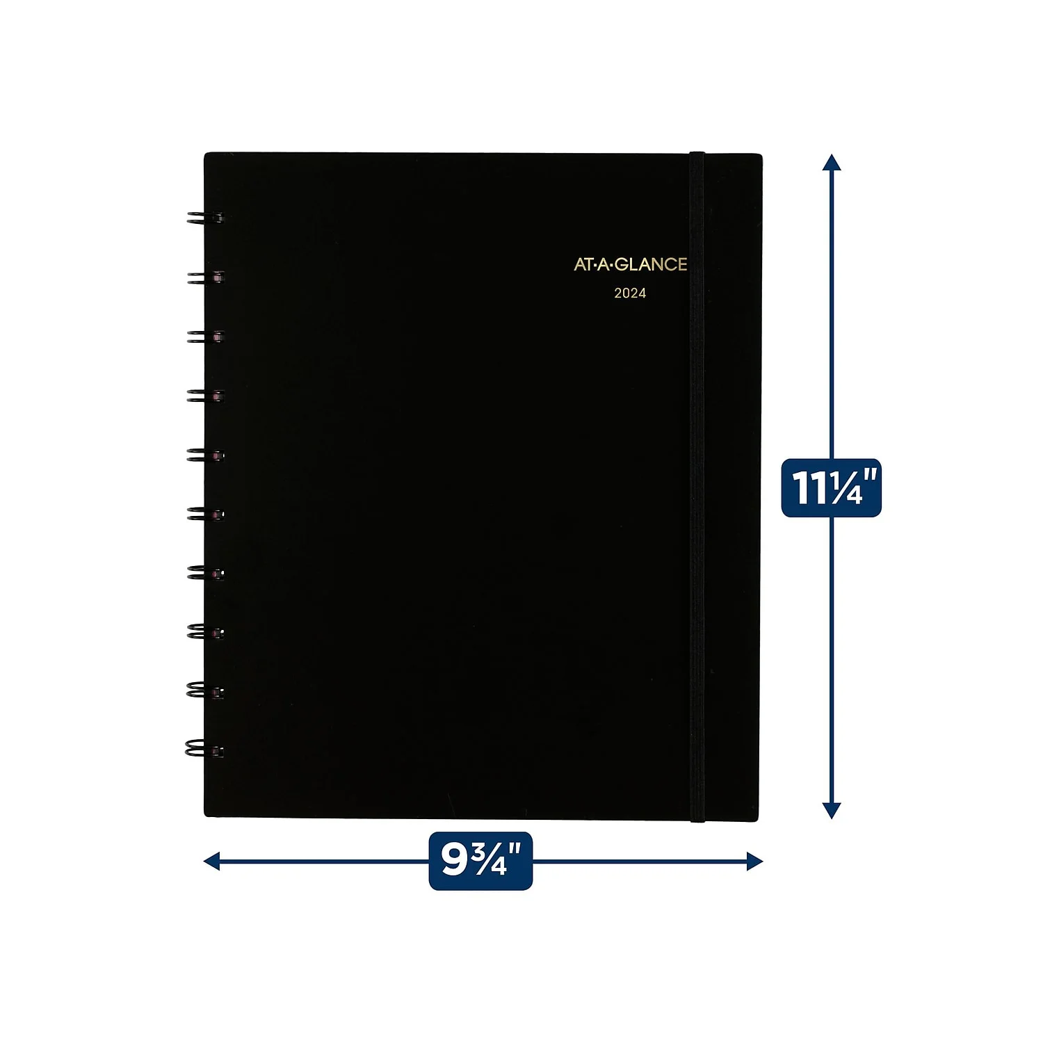 AT-A-GLANCE Move-A-Page 2024 Weekly Monthly Appointment Book Planner Black Large