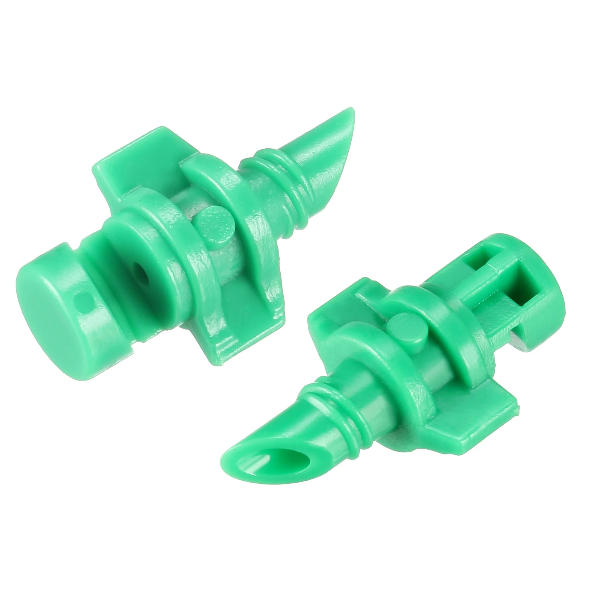 Micro Sprayer Fan Jet, 180 Degree Refraction Atomized Dripper Hydroponic Garden Irrigation 50 Pcs (Green)