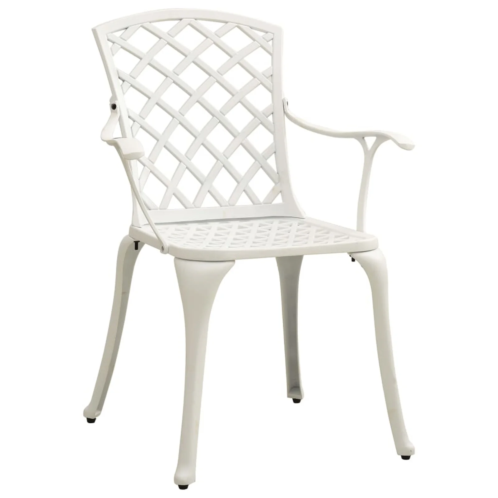 Suzicca Patio Chairs 4 pcs Cast Aluminum White