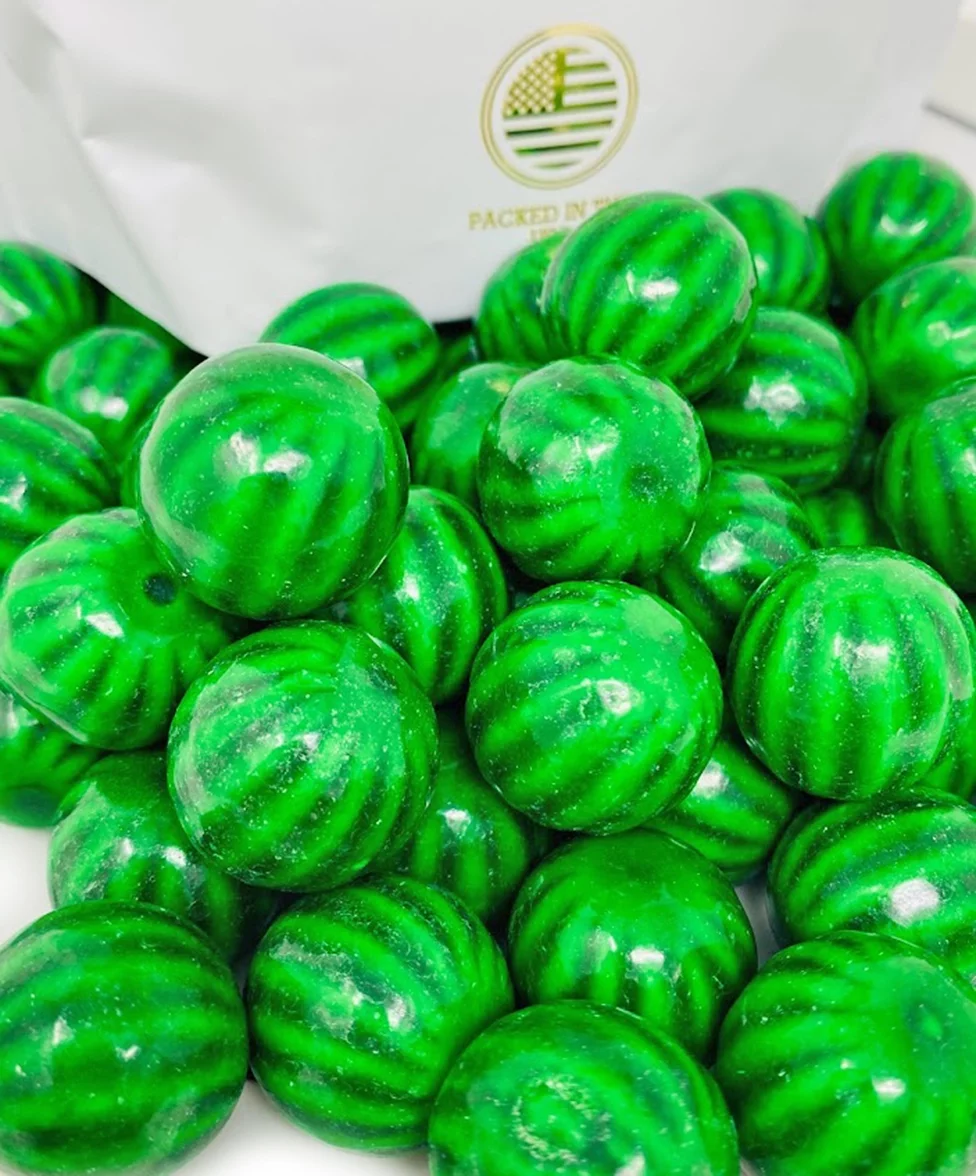 SweetGourmet Watermelon Gum Balls | 1 inch Dubble Bubble | 5 Pounds