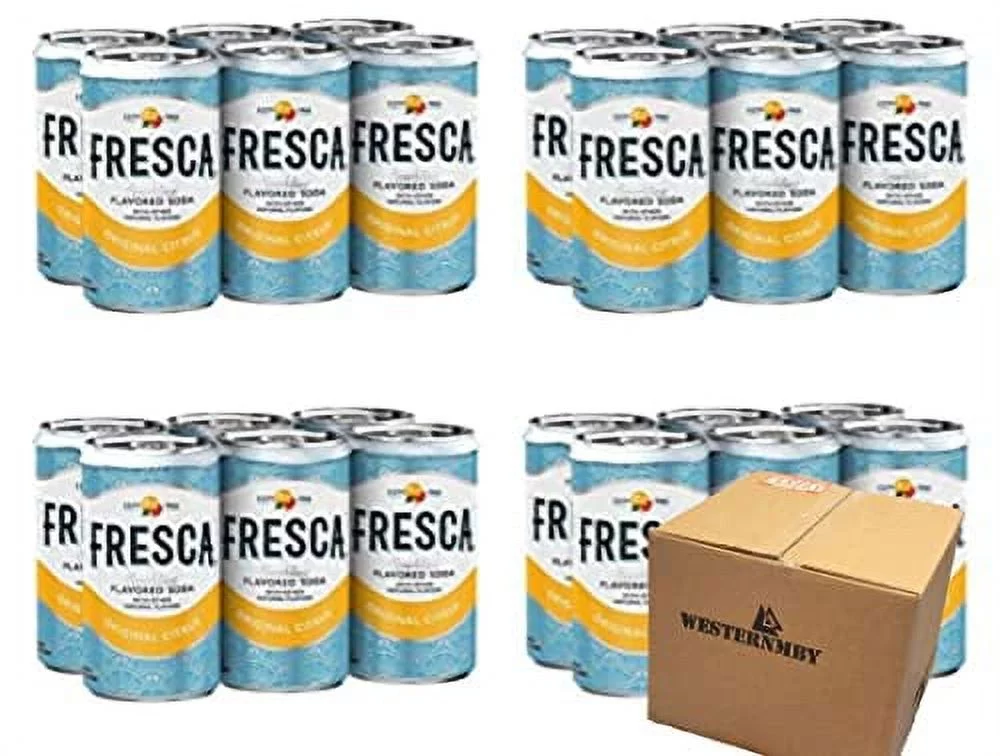 WESTERNBMY Original Grapefruit Citrus Sparkling Flavored , 7.5 FL OZ, Total 24 Cans